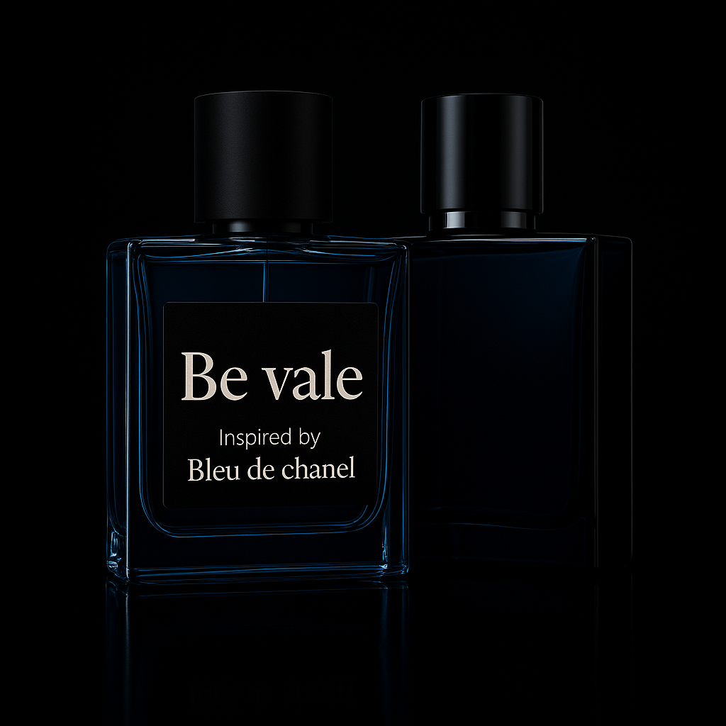 <b>Be Vale</b><br><i>smells like </i><br><b>Bleu de Chanel</b>