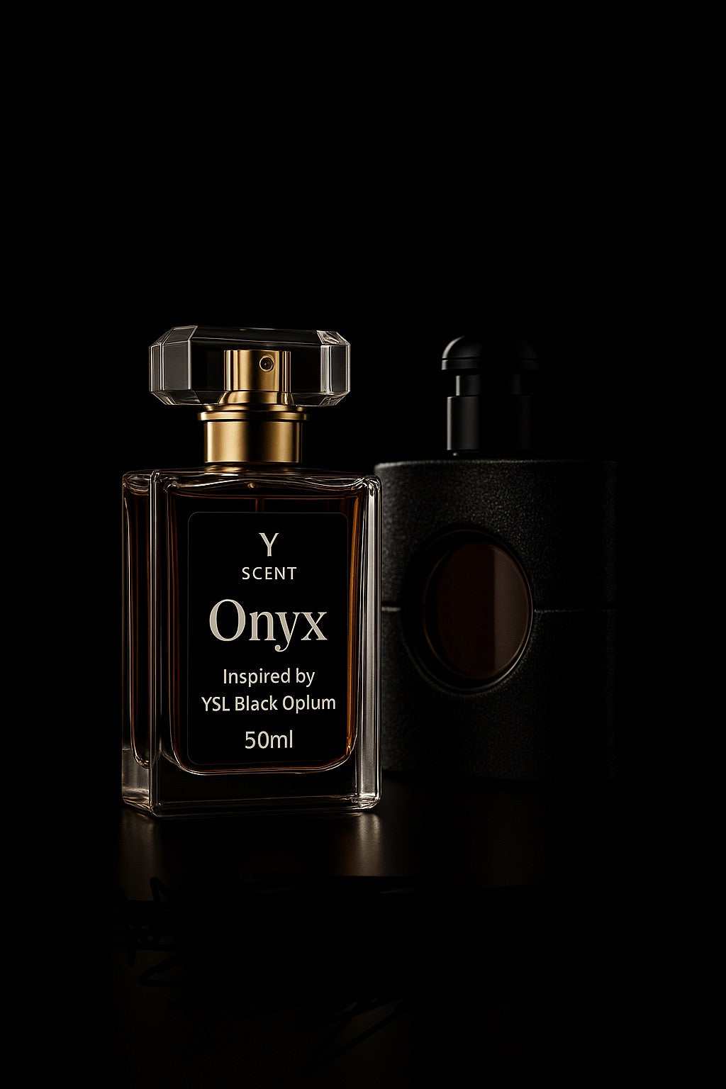 <b>Onyx</b><br><i>smells like</i><br><b>YSL Black Opium</b>