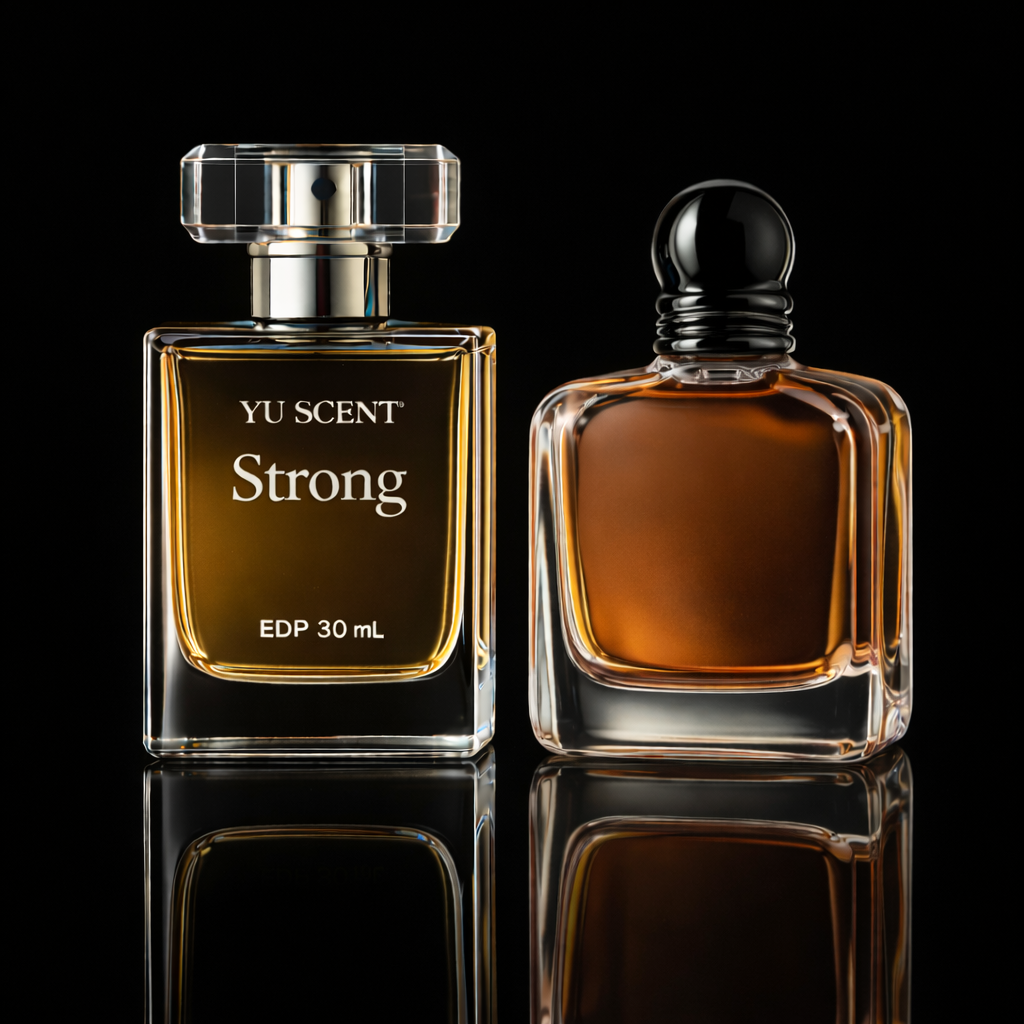 <b>Strong  </b><br><i>smells like </i><br><b>Armani Stronger With You</b>