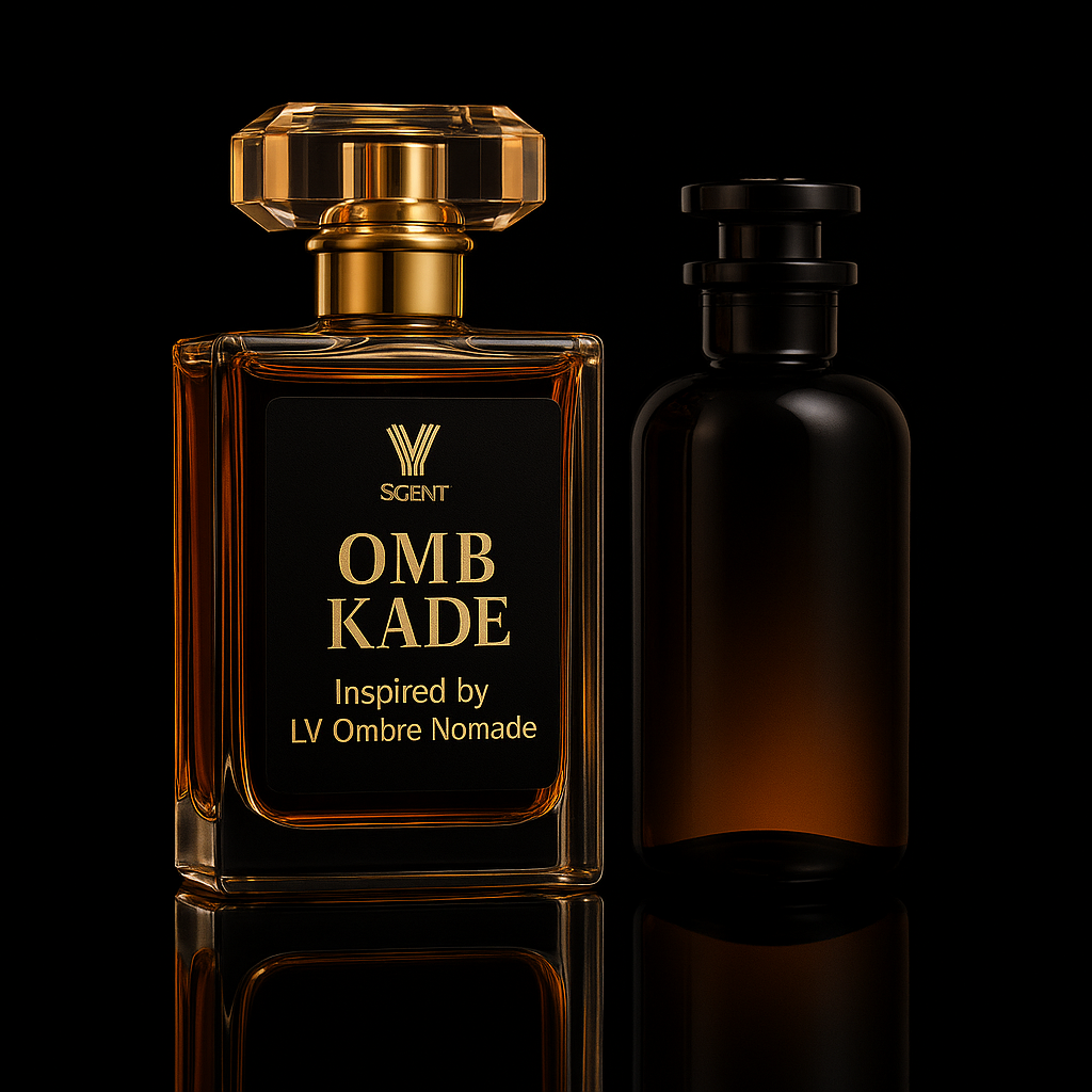<b>OMB KADE</b><br><i>smells like</i><br><b>Louis Vuitton Ombre Nomade</b>