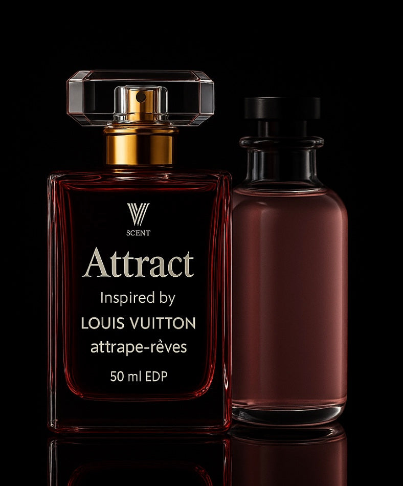 <b>Attract</b><br><i>smells like</i><br><b>Louis Vuitton Attrape Reves</b>