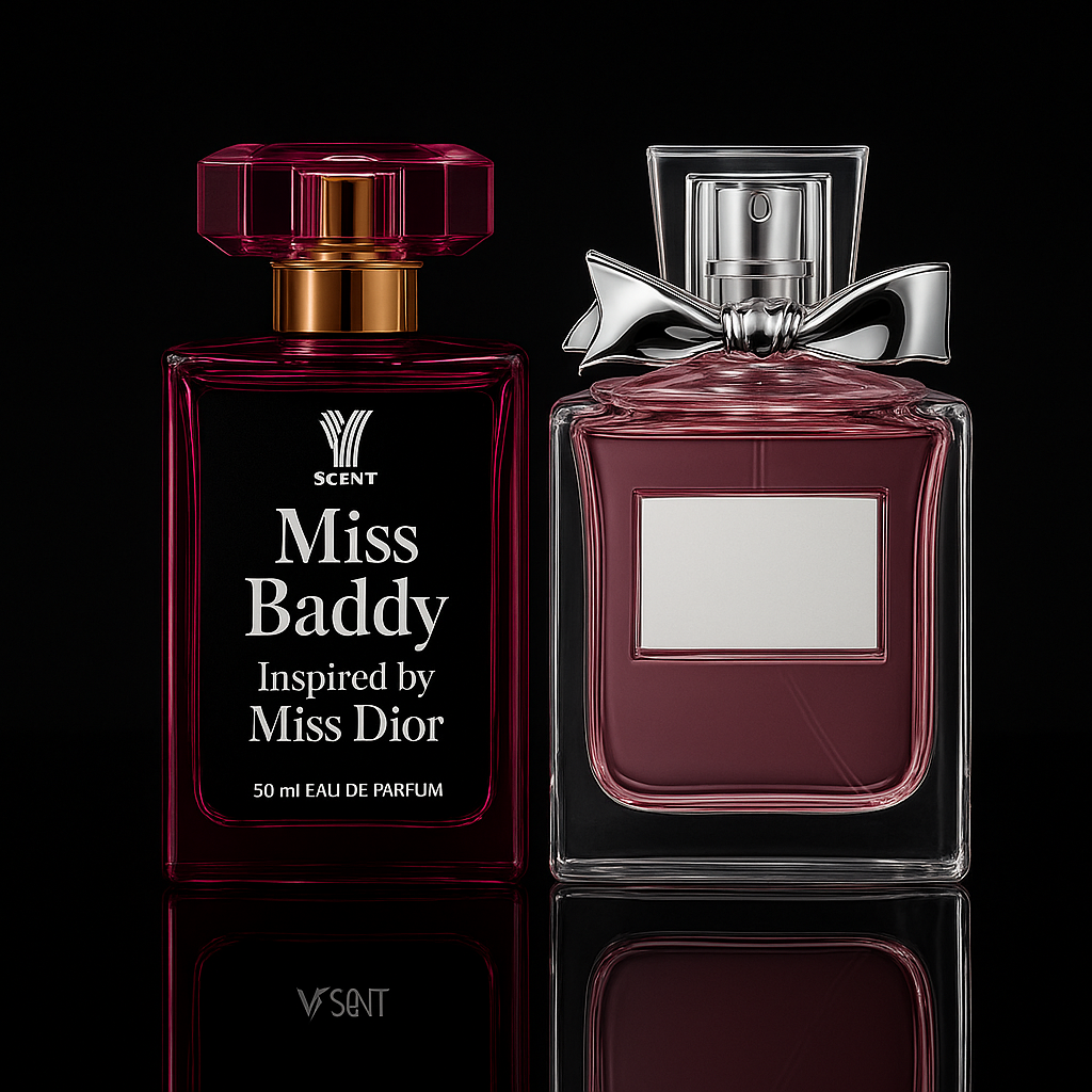 <b>Miss Baddy</b><br><i>smells like</i><br><b>Miss Dior</b>
