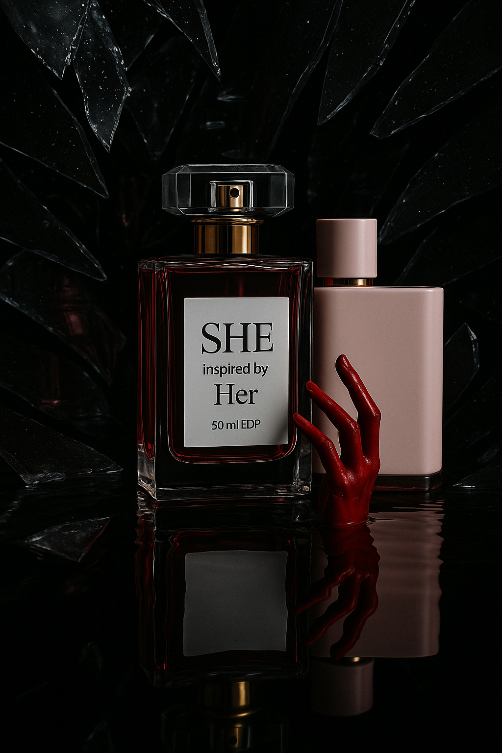 <b>She</b><br><i>smells like </i><br><b>Burberry Her</b>